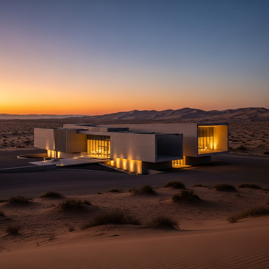 Remote retreat landscape
